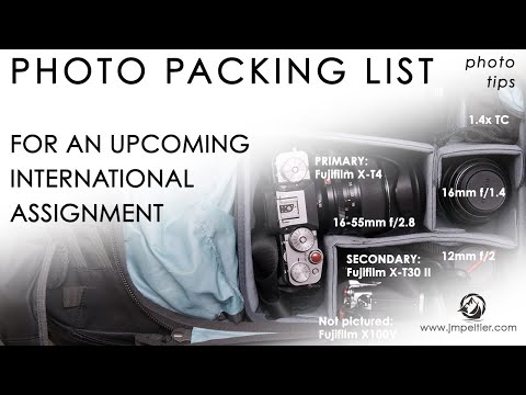 Packing for an International Photo Assignment