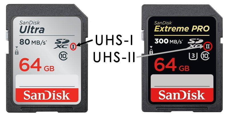 UHS bus speed memory card explained