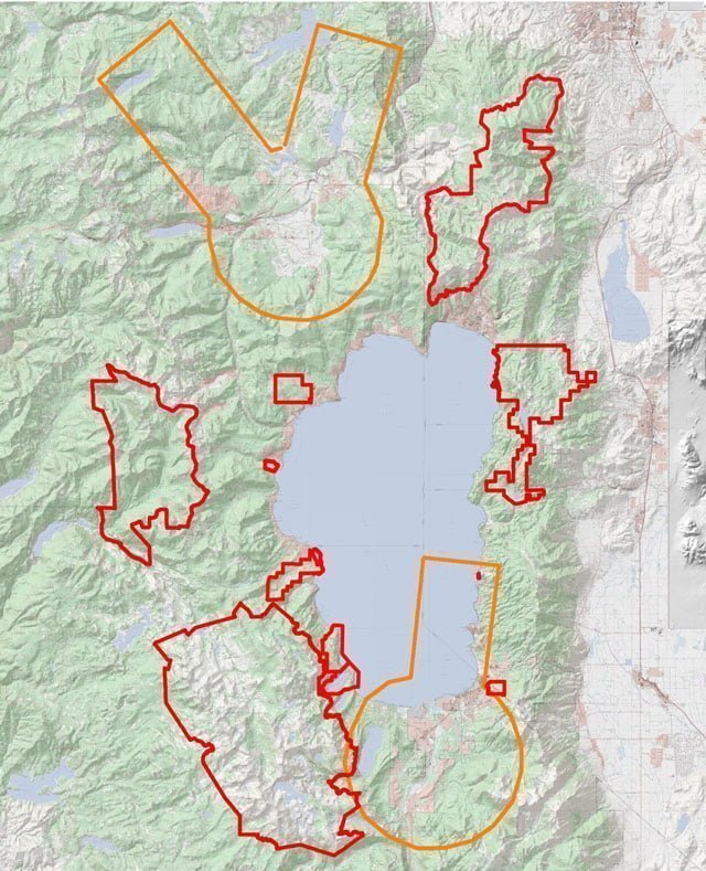 lake tahoe drone laws map