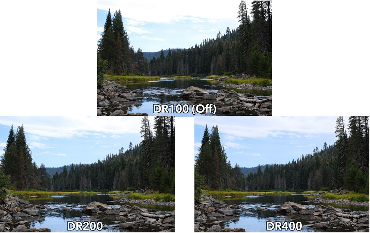 dynamic range settings comparison