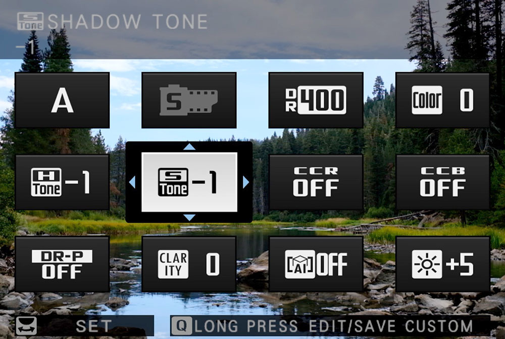 dynamic range q menu