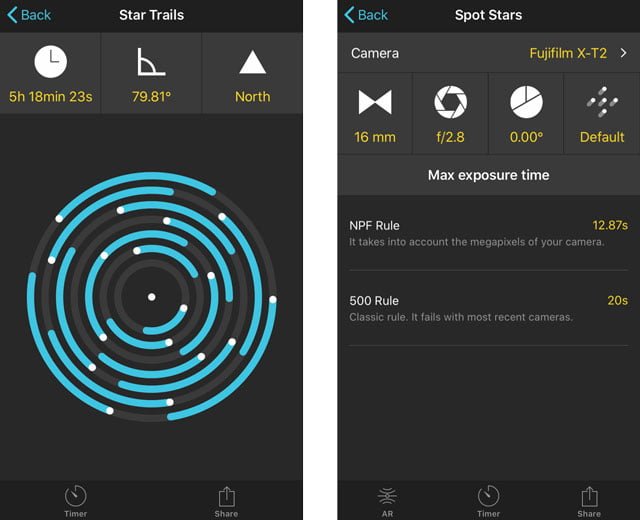 PhotoPills vs The Photographer's Ephemeris (TPE)