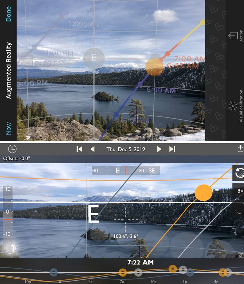 PhotoPills & TPE AR comparison