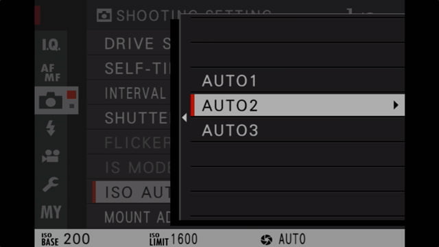 fujifilm travel photography setting auto iso