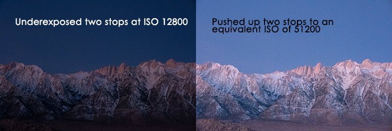 high extended ISO example