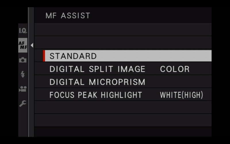 mf assist menu