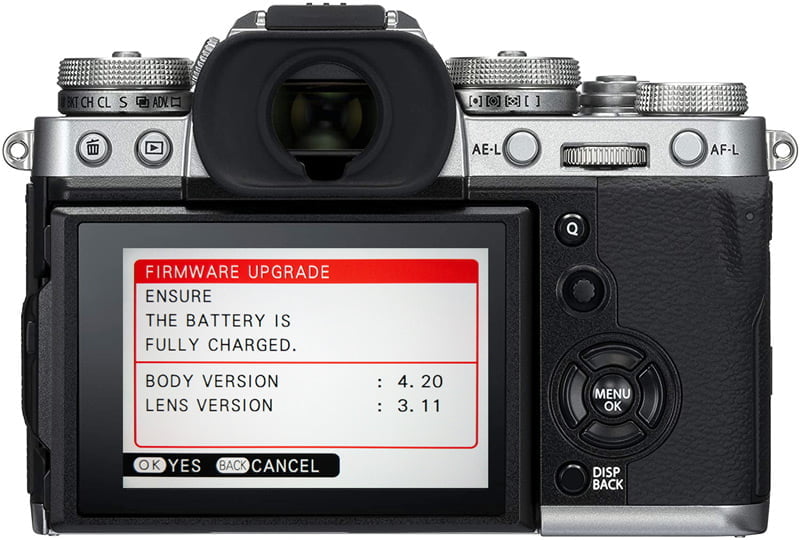 fuji firmware version