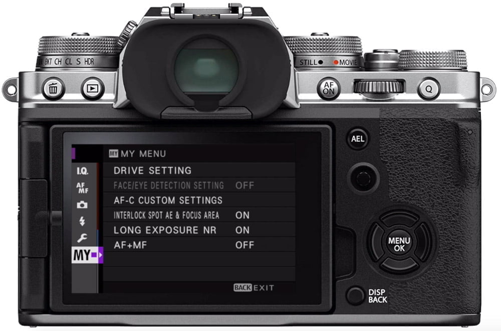 fujifilm custom my menu