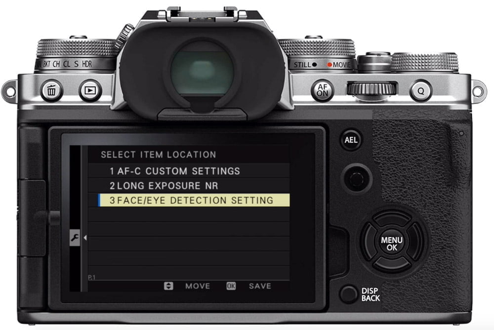 customizing fujifilm my menu