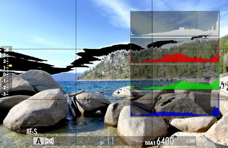 live view histogram