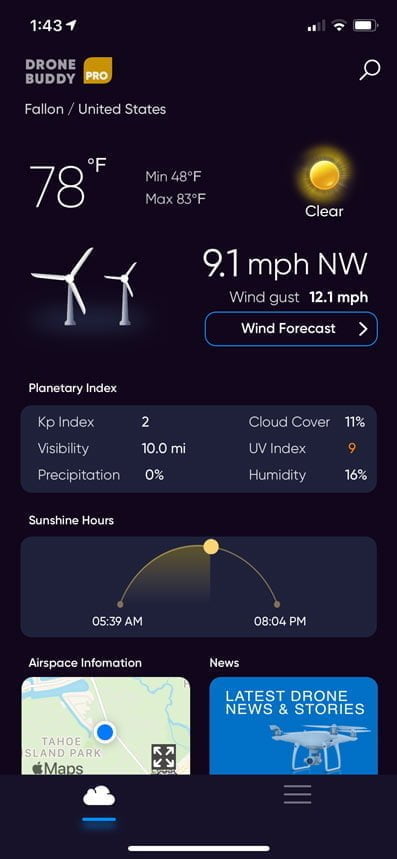 drone weather planning