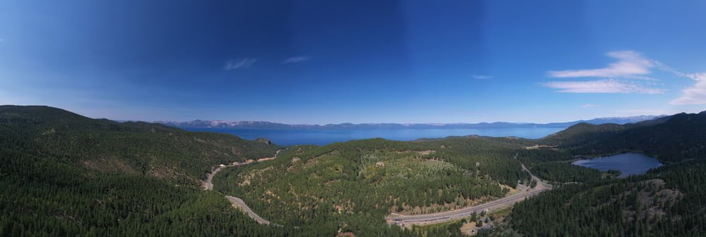 aerial panorama with polarizer