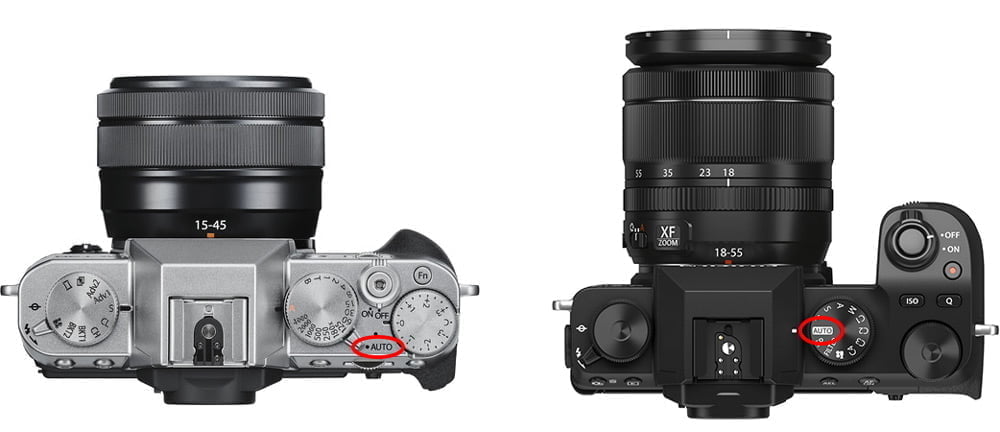 fujifilm mode switches