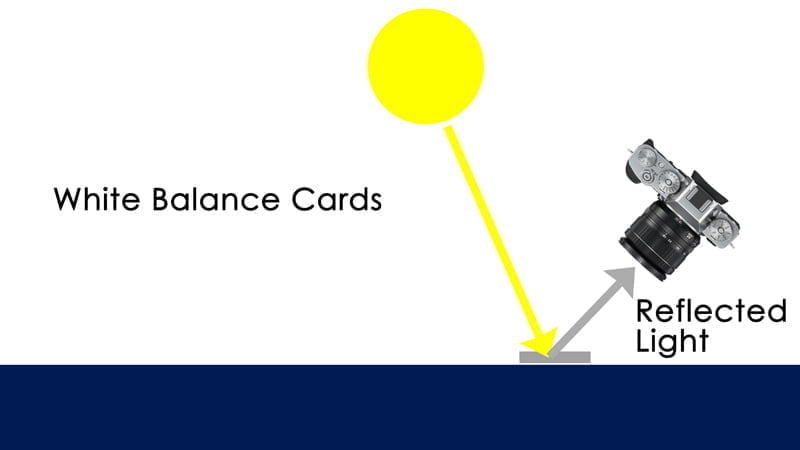 white balance card