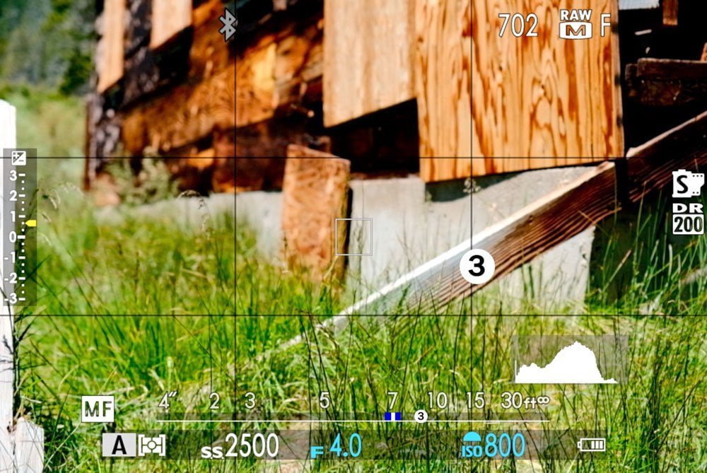 fujifilm narrow depth of field scale