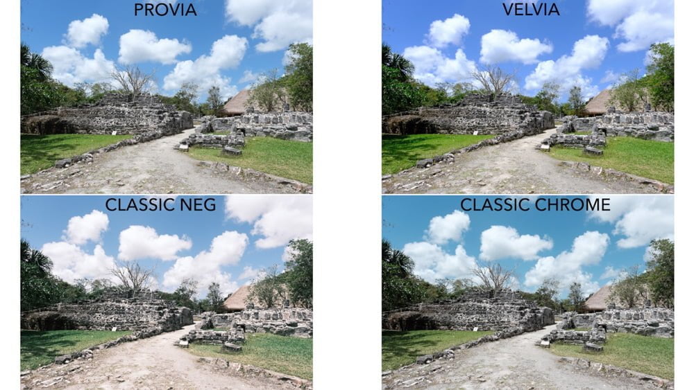 fuji film simulation comparisons