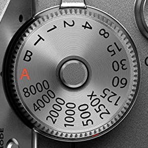 fujifilm shutter speed dial stops