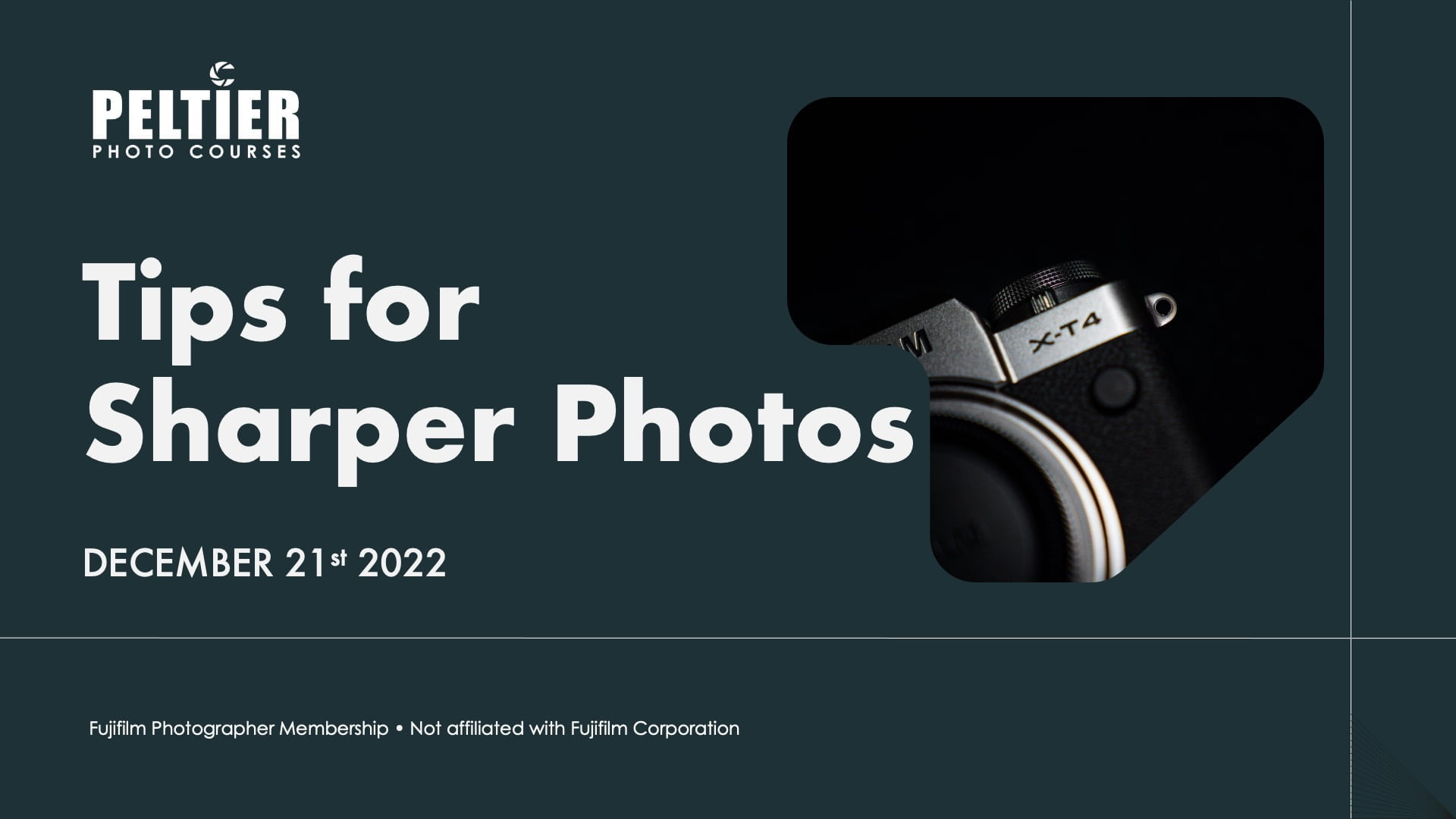 sharper photos webinar