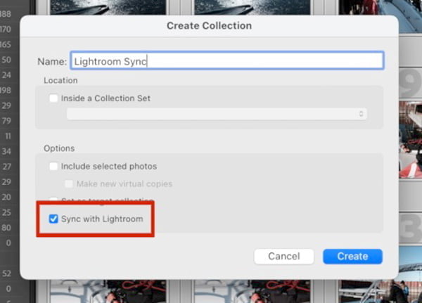 synced lightroom classic collection