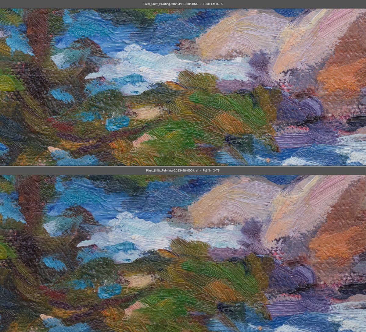 pixel shift multi shot painting