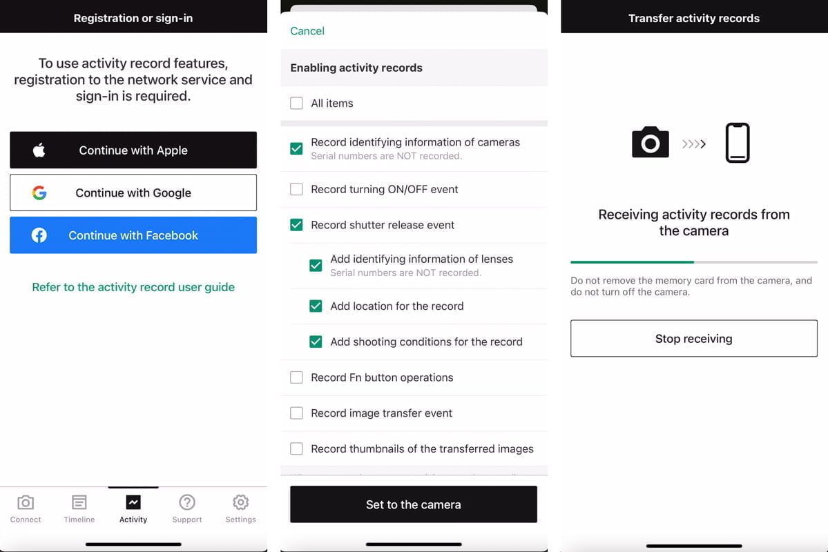 fujifilm xapp activity setup