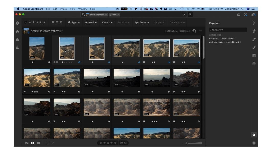 lightroom library