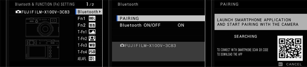 fujifilm xapp pairing