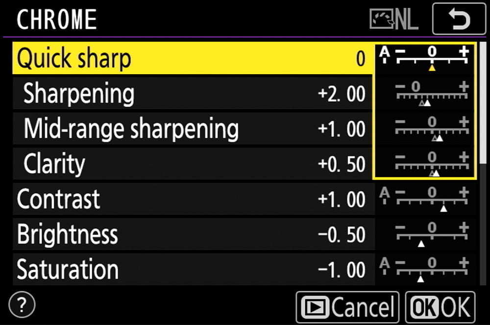 nikon chrome profile