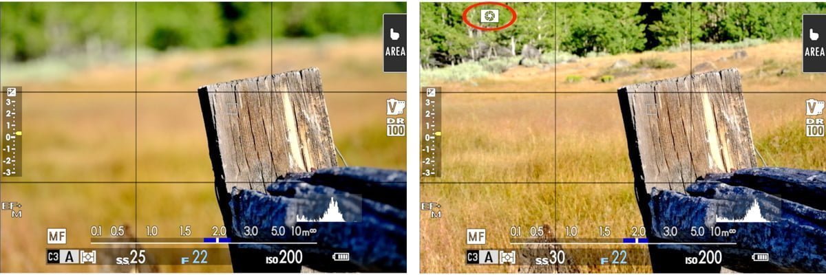 fujifilm preview depth of field