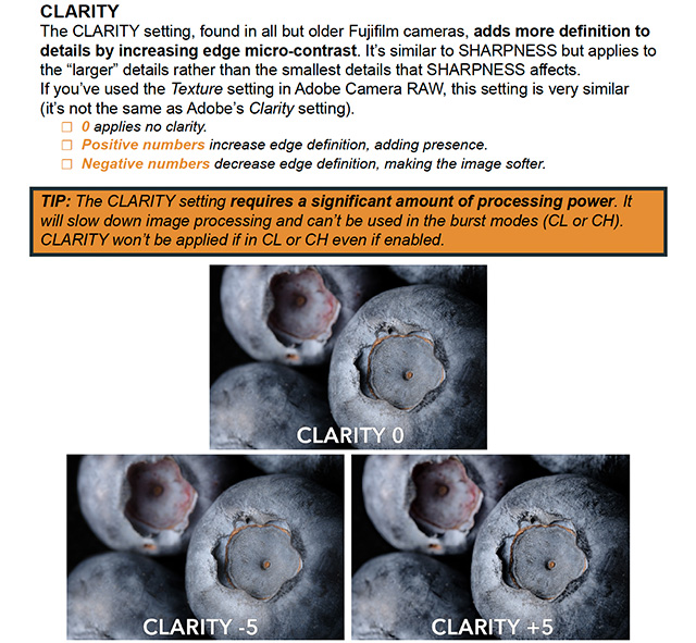 clarity settings