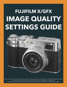 fujifilm image quality settings guide