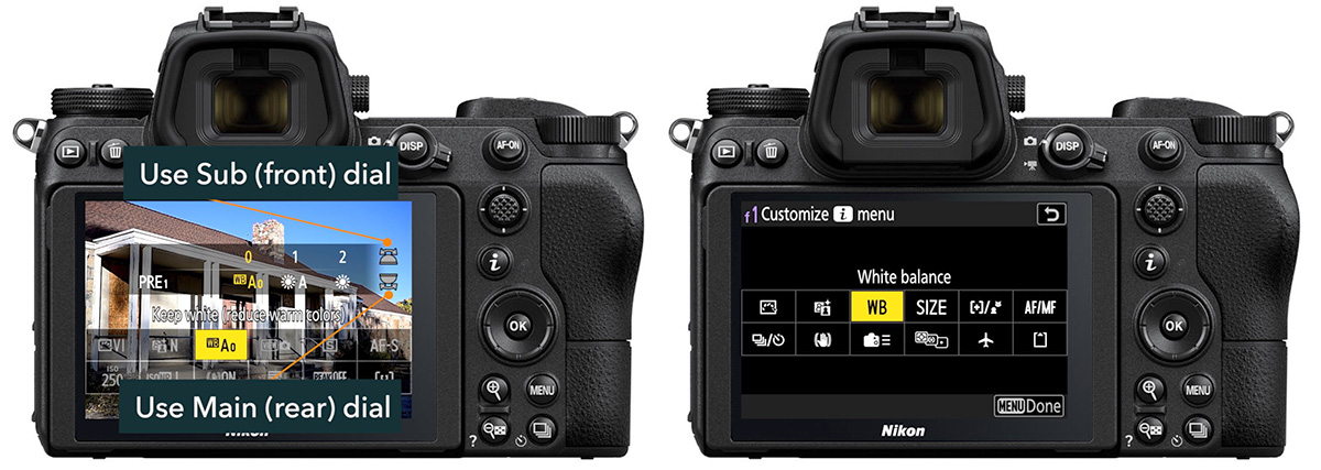 nikon z i menu