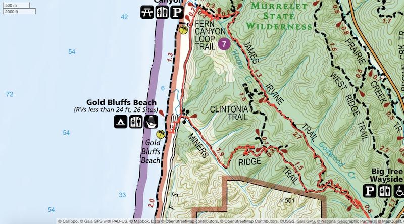 miners ridge map